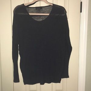 Oversized sheer sweater